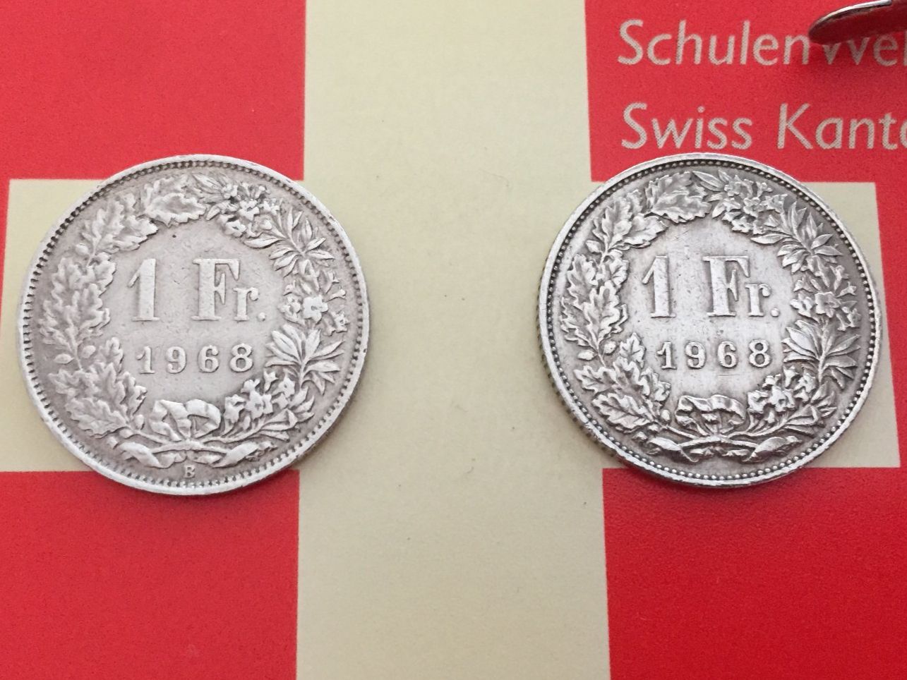 Tutti le monete: 1 Franken 1968B + 1968 oMz – Usato da Elsau venduto da herbybay