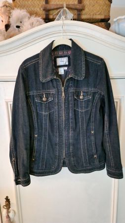 Jeansjacke Tria dunkelblau Grösse S Baumwolle