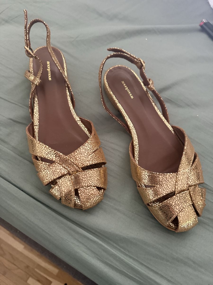 Scarpe da donna: Sandaletten Anonymous Copenhagen 38 Gold – Usato da Meggen venduto da Ley 2