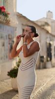 Knitted Boho style Maxi Dress