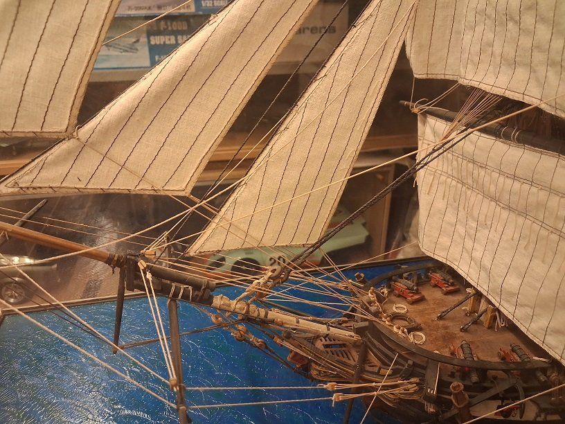 Kit di modellismo & Modellini statici: Frégate américaine 1799 - maquette d'exposition cl. musée. – Usato da Mézery-près-Donneloye venduto da denzer 4