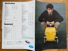 FORD ESCORT Prestige-Prospekt 1968 CH catalogue brochure