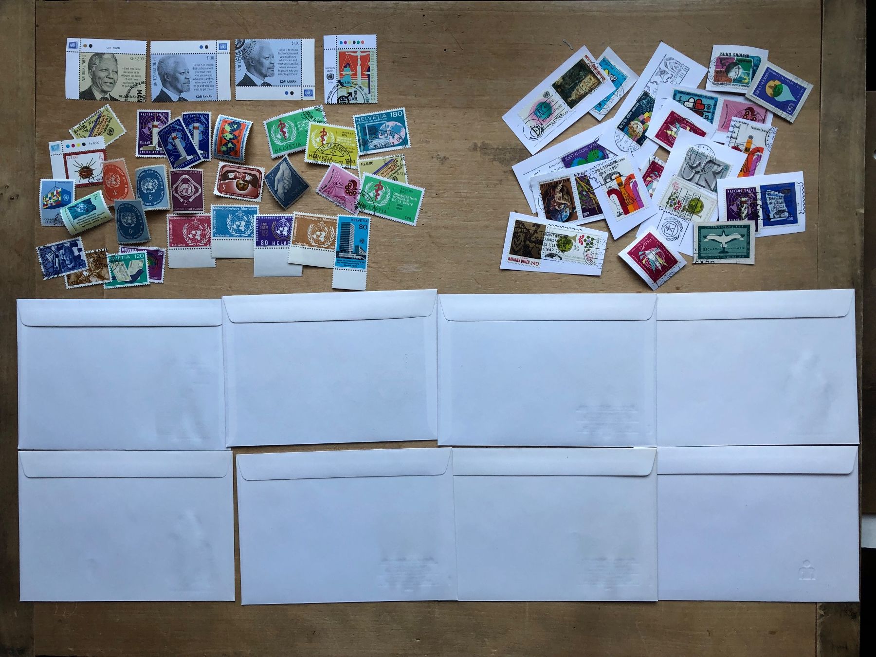 Alle Briefmarken: UNO, BIT, UIT.... – Gebraucht aus Neuchâtel von Atahuallpa 1