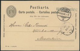 GR Bernina Hospiz - Stabstempel - Samaden - Karte - Pass