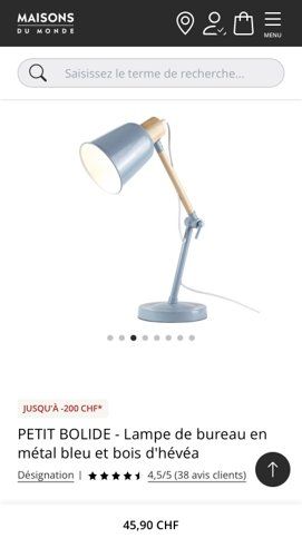 Maisons du monde Lampade: Lampes de bureau – Usato da Cossonay-Ville venduto da mar_l2sz 2