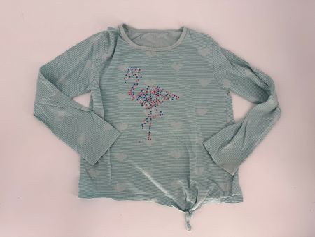 Langarm Shirt Gr. 128/134 mit Flamingo