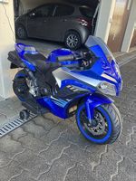Kinder Elektro Motorrad Blau mit Stützräder
