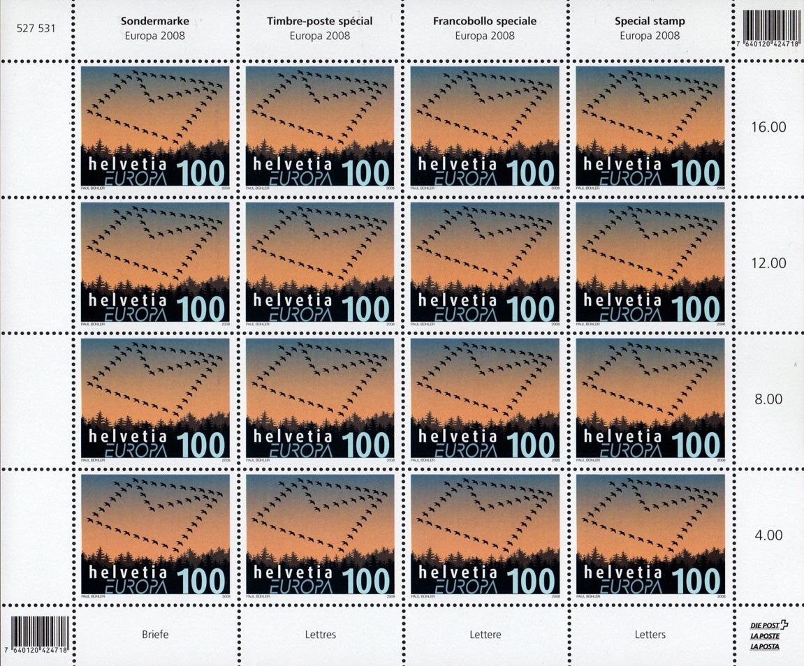 Alle Briefmarken: Bogen EUROPA - Briefe, Lettres, Lettere** – Neu (gemäss Beschreibung) aus Dottikon von haeusibuh5
