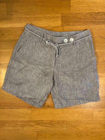 NEUF - Taille 36 - Superbe short court en lin gris chiné