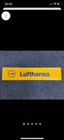 Metallschild ?Lufthansa?  46 x 10 cm
