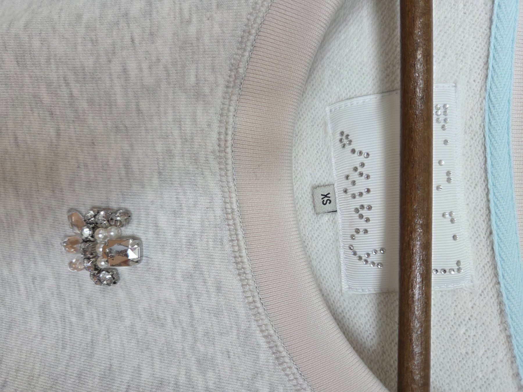 Pullover & Sweatshirts: Light grey pullover, cotton - S – Gebraucht aus Zug von Bibibo 4