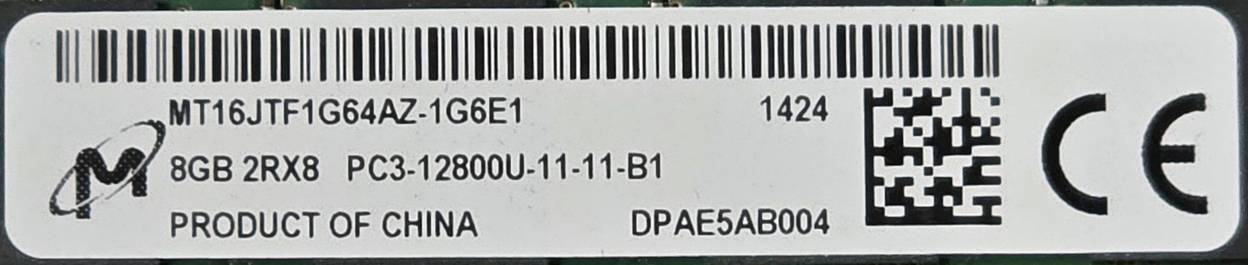 Mémoires / RAM: Micron 8GB RAM – D'occasion à Mels par Zeppelin08 1