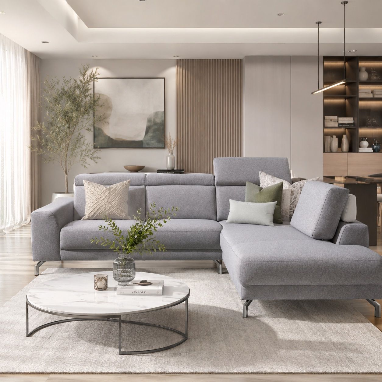 Divani: XOOON Ecksofa  Fr.2600 Sofa Longchair hellgrau Top Zustand – Usato da Rotkreuz venduto da beltraum 1