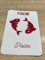 Handgemachte Geburtstagskarte Fische mit Fehler