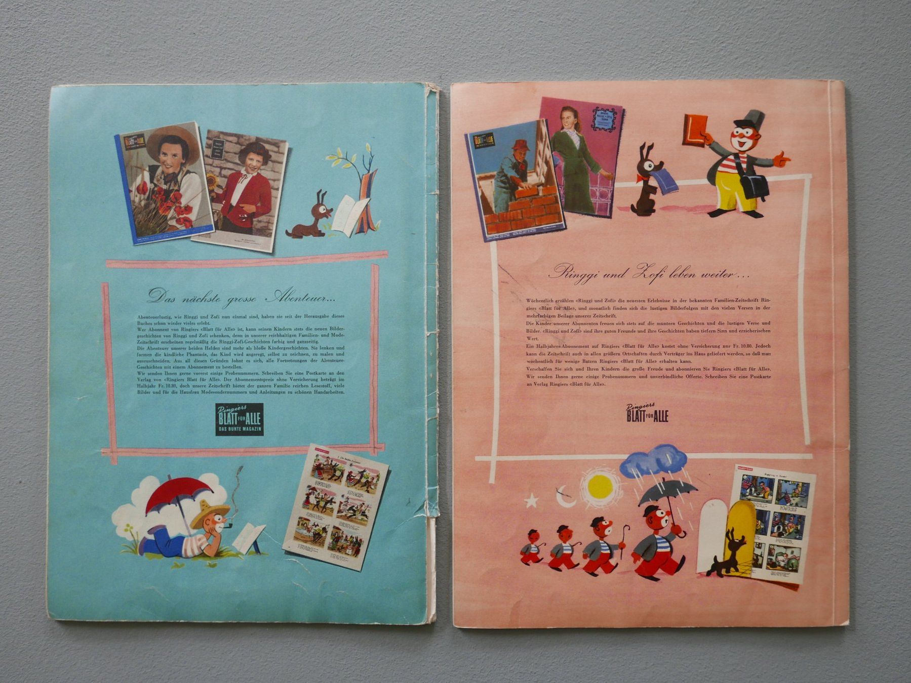 Libri: RINGIERS KINDERBUCH RINGGI UND ZOFI 7 BÄNDER – Usato da Balgach venduto da Zwischenraum 3