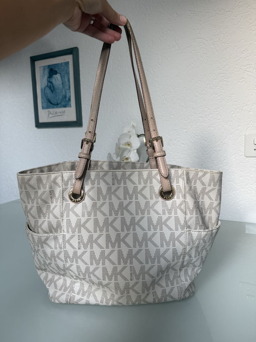 Borse da donna: Michael Kors Tote Tasche beige Monogramm  – Usato da Herbligen venduto da T-esthetic