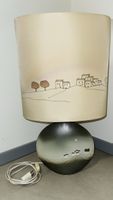 Aussergewöhnliche Vintage Lampe Basseville, Keramik, 60cm