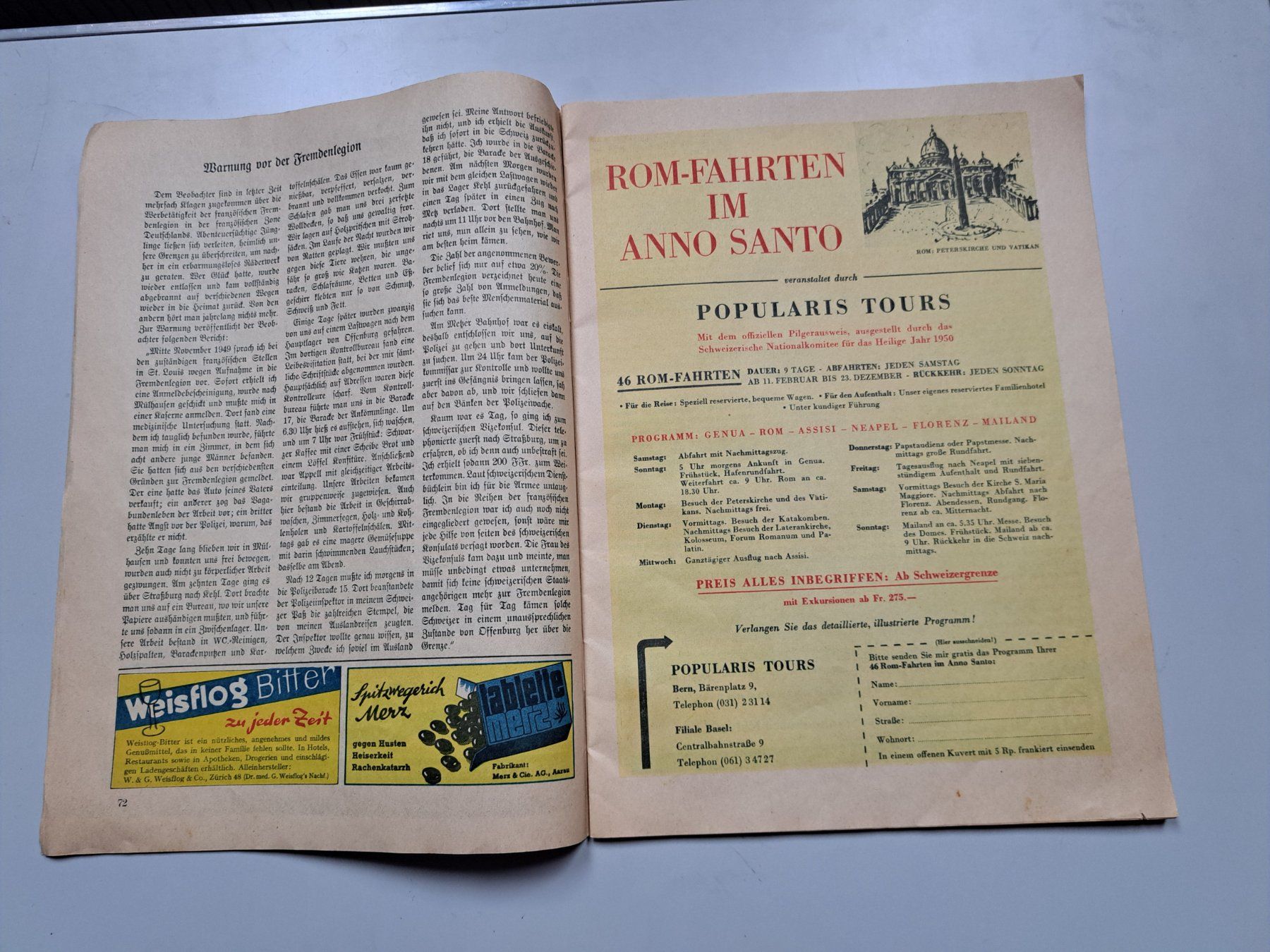 Riviste & Magazine: Der schweizerische Beobachter von 1950 – Usato da Kirchberg BE venduto da Bataja 4