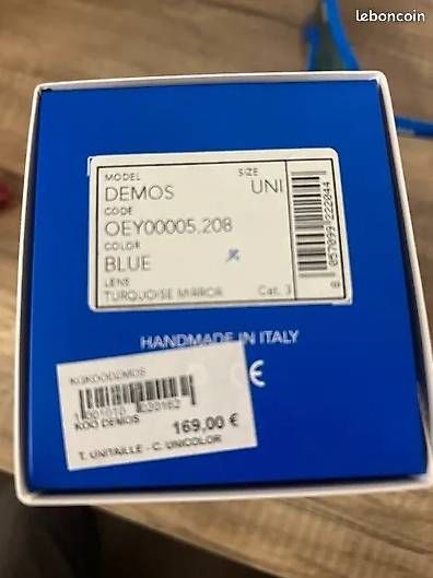 Occhiali & Lenti: KOO DEMOS BLU Lente TURCHESE MIRROR – Nuovo e nell'imballaggio originale da Melide venduto da paolo1965 1