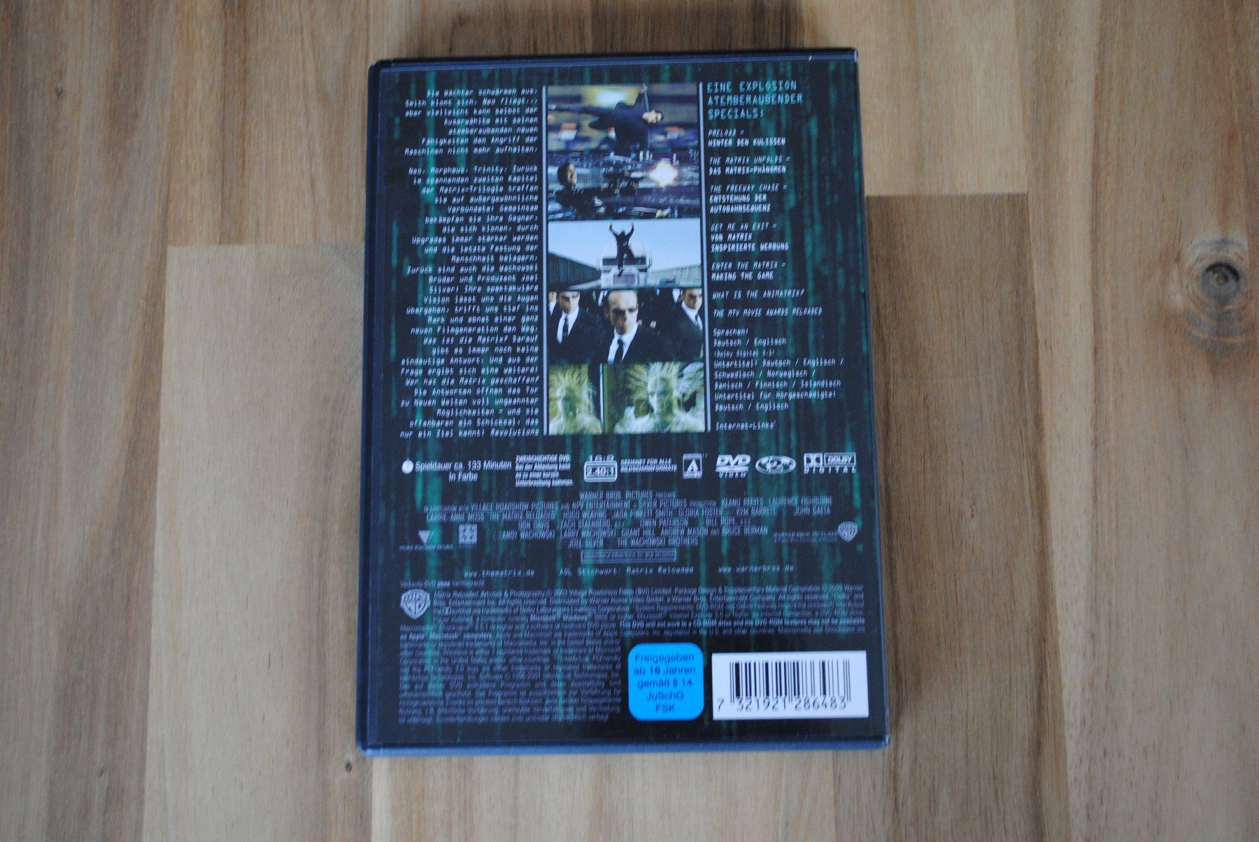 Tutti i DVDs: Matrix Reloaded – Usato da Olten venduto da prusik02 2