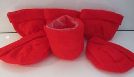 6 Stk. Filzübertötpli klein, rund, rot
