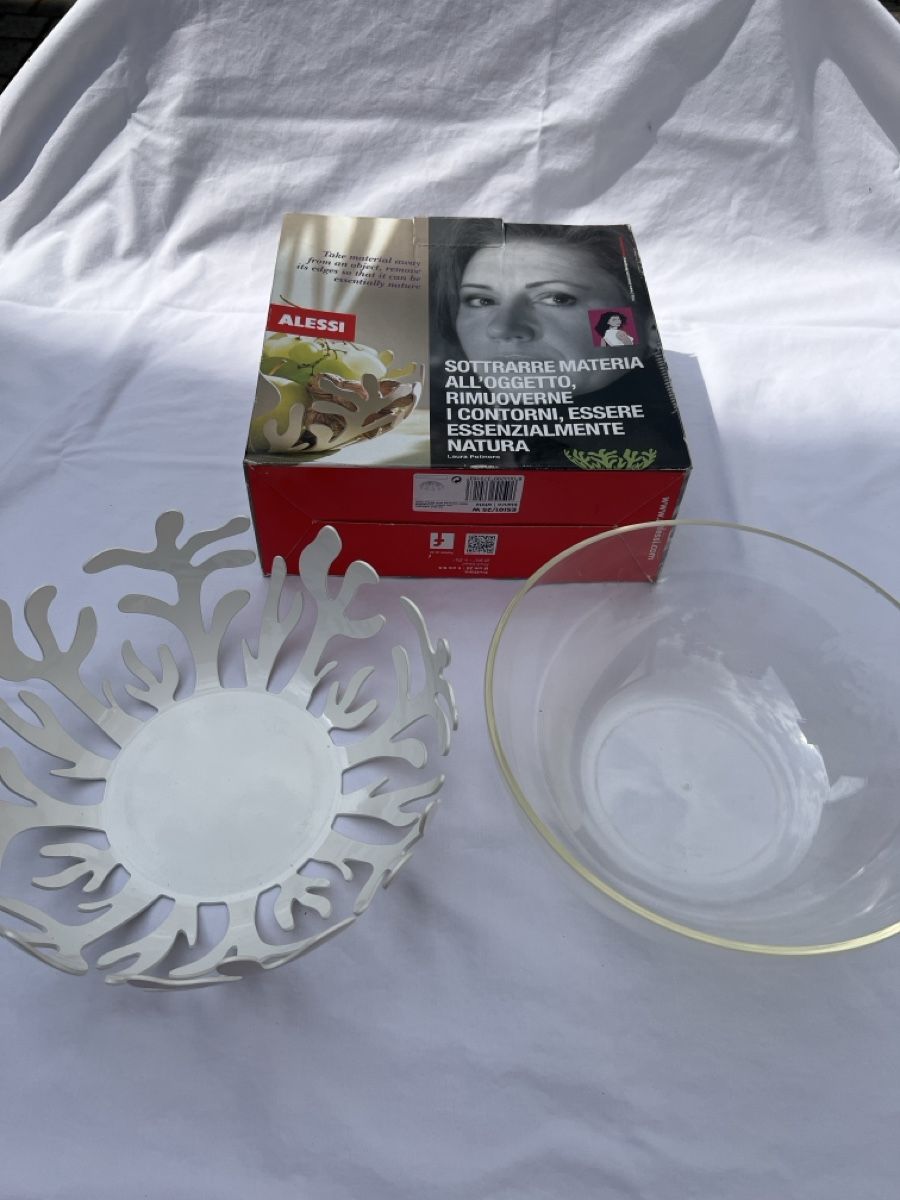 Alessi Ciotole: Obstschale Alessi weiss  25cm – Usato da Bachenbülach venduto da LarissaLaruss 2