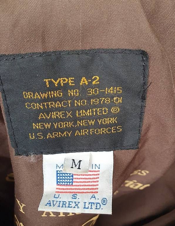 Giacche: Veste Authentic Avirex LTD flight garment Type A-2, Taille M – Usato da Nidau venduto da jul_6tpv 1