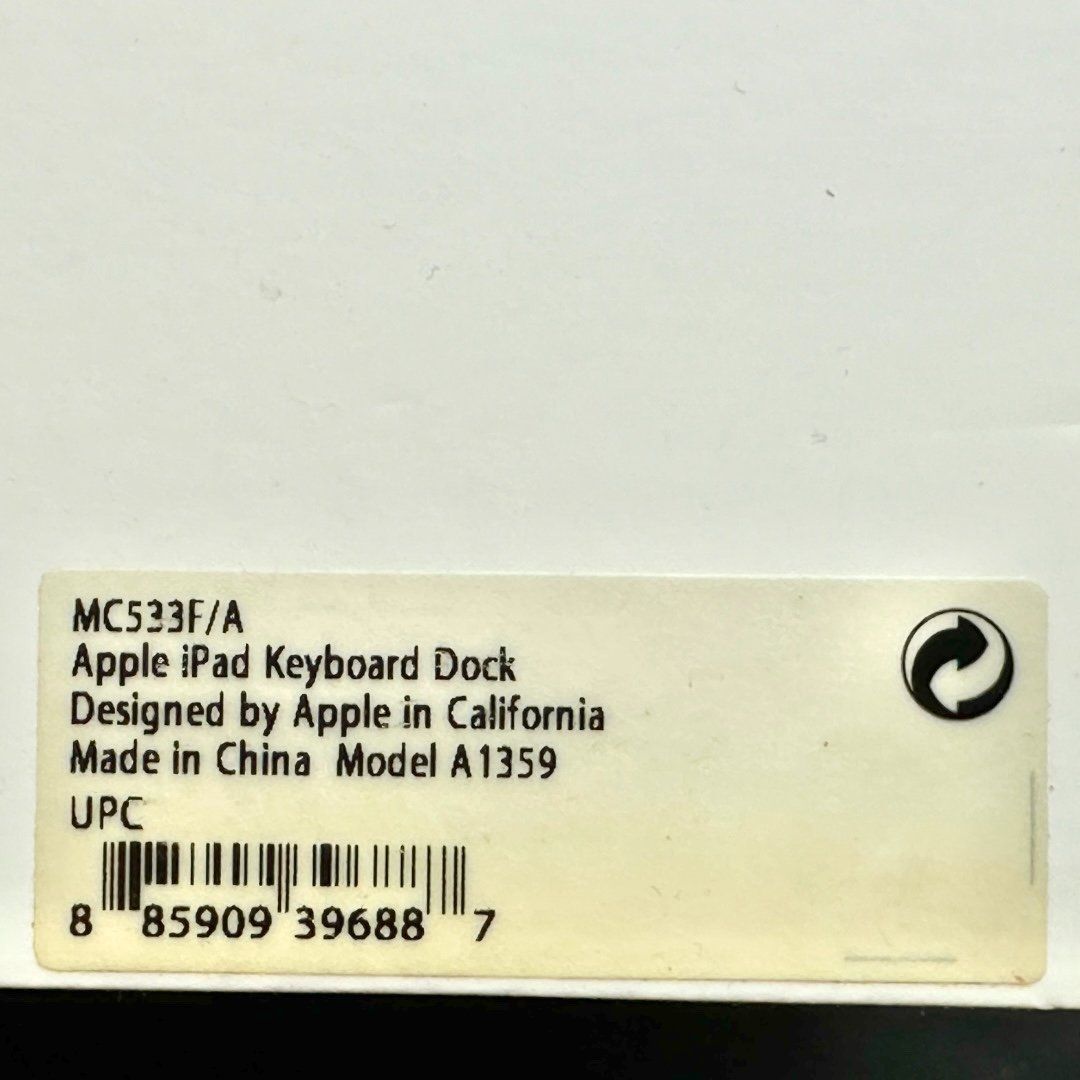 Apple Tastaturen: Apple Keyboard Dock AZERTY MC533F/A model A1359 pour iPad – Gebraucht aus Morges von vintiques 2