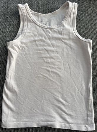 Name it! Sommer Kinder Unterhemd, Weiss, Grösse 98