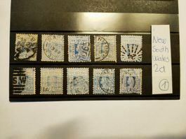 New South Wales Briefmarken 2d antik
