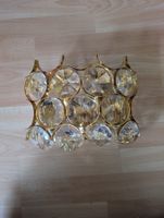 Vintage Wandlampe/Deckenlampe Messing/Glas Top Zustand!