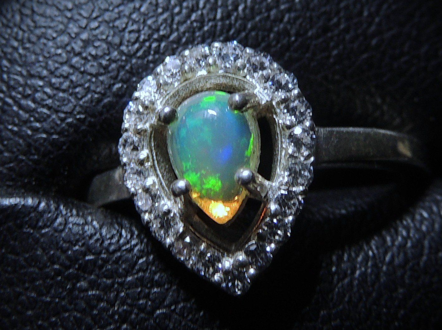 Anelli: Opal Silber 925 Fingerring Gr. 51 – Usato da Waldenburg venduto da schaller707 4