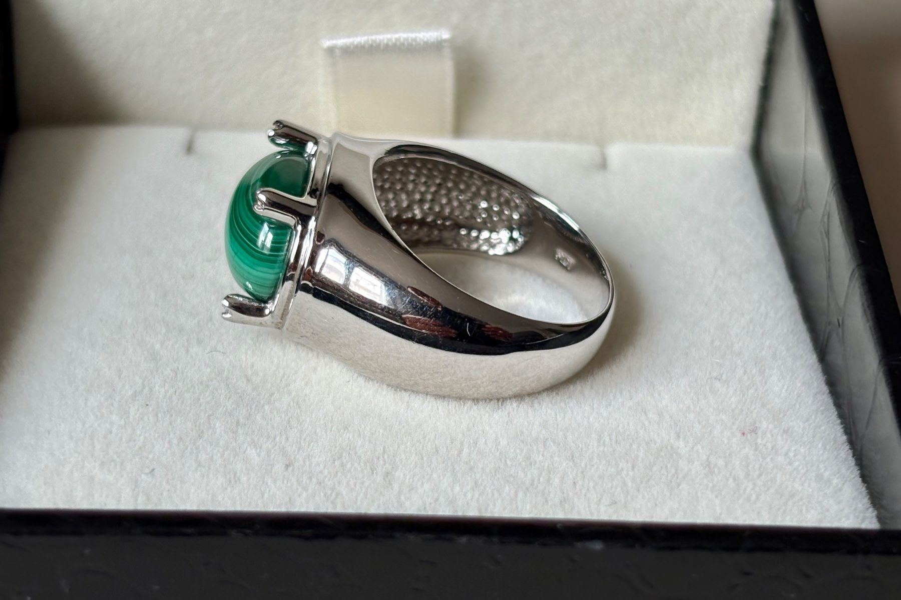 Anelli: Ring Malachit, 4 Brillanten, Silber 925, Gr. 60, NEU – Nuovo (secondo la descrizione) da Brugg AG venduto da lau_9rvy 7