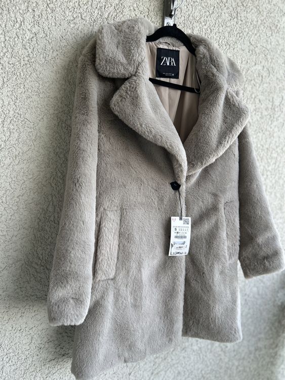 Fur Jacket Zara Jacke Neu Bnwt Zara Soft Faux Fur Jacket Size XS