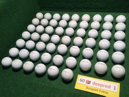 60 Golfbälle Wilson DEEP RED (sehr schön)