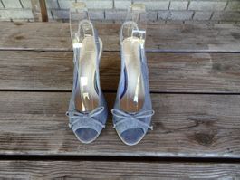 Jeansblaue Sandalette von Prendimi Gr. 36 - 230539