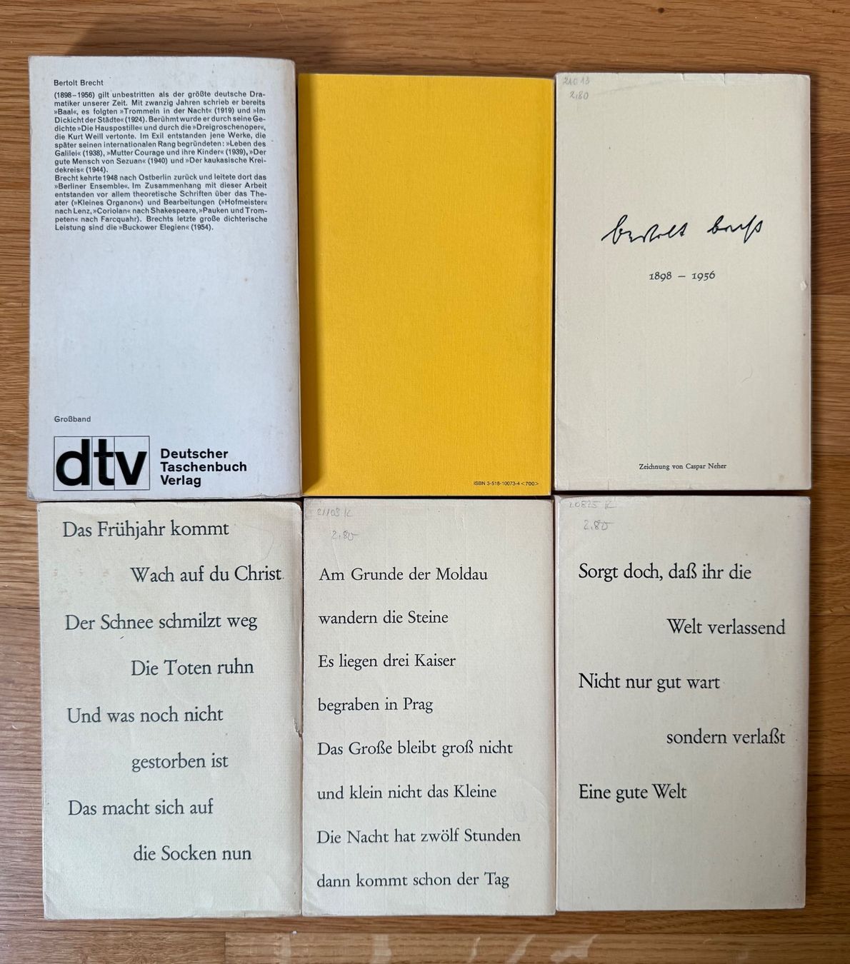 Libri: 6 Bücher: Bertolt Brecht – Usato da Ostermundigen venduto da airline-trolley 1