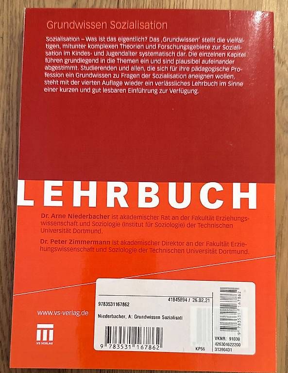 Libri: Grundwissen Sozialisation – Usato da Münchwilen TG venduto da viv_lkz2 1