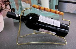 Mid Century Weinflaschenhalter Draht 50/60er Jahre