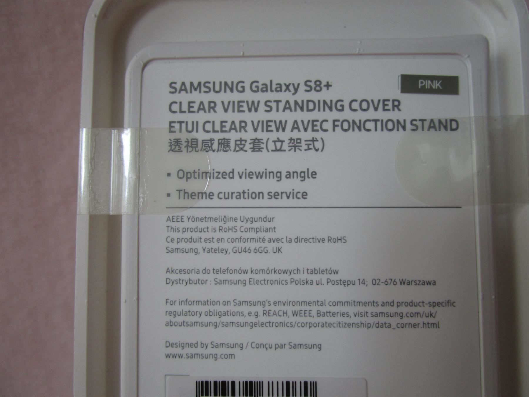 Cover & Protezioni schermo: Orig. Samsung LED-View Cover S8+ pink – Nuovo e nell'imballaggio originale da Eschenbach SG venduto da brocarte 8