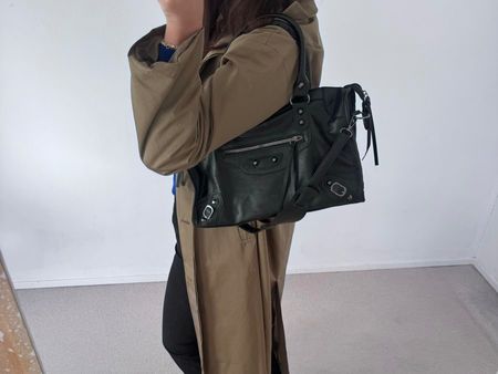 Damen Handtasche schwarz Leder Optik guter Zustand