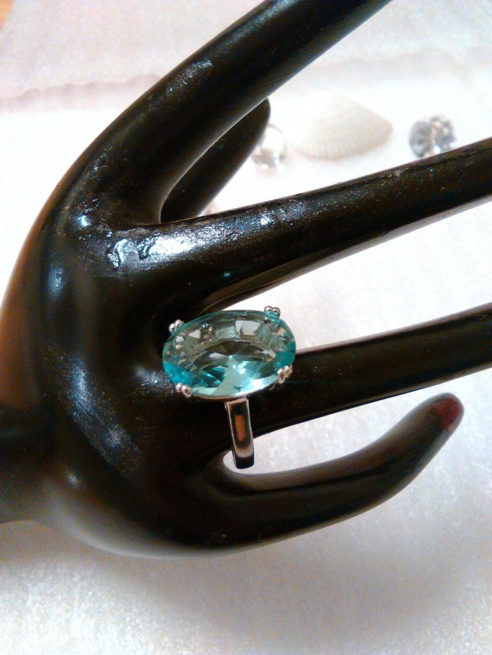 Ringe: RING MODESCHMUCK ; IMETATION AQUAMARINE – Neu (gemäss Beschreibung) aus Basel von bijoutrie_4 4