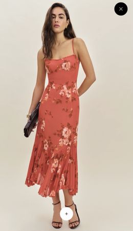 Reformation midi dress floral print new with tag
