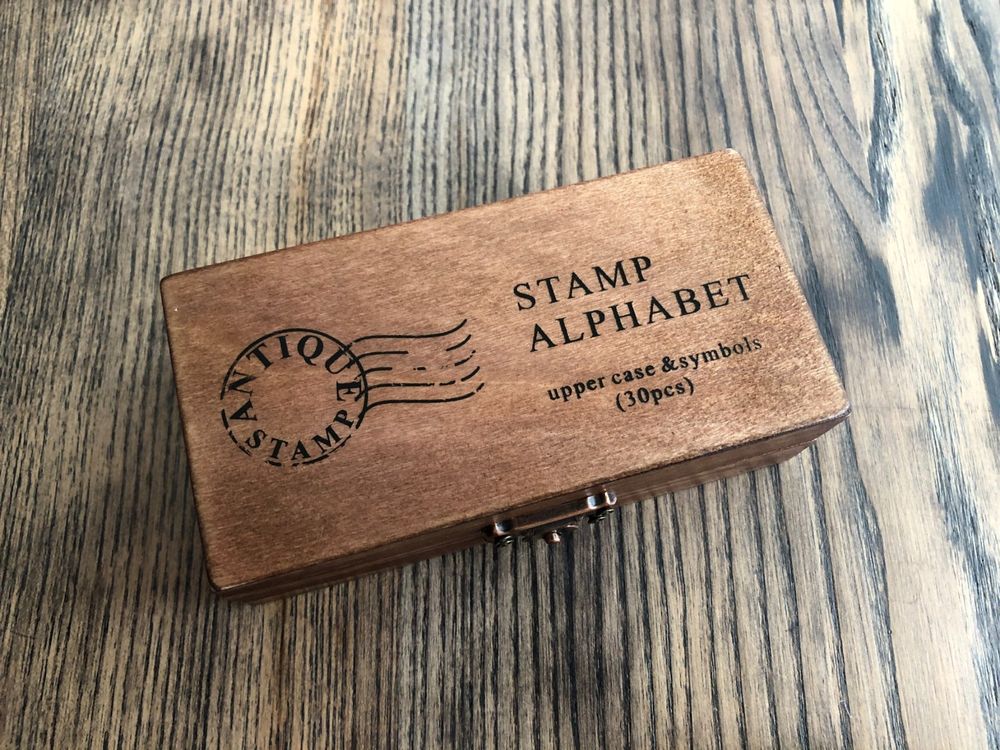 Stk Buchstaben Alphabet Stempel Im Vintage Look Kaufen Auf Ricardo