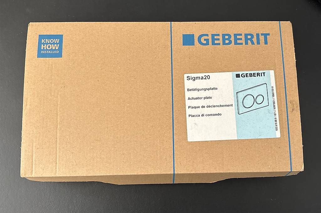 Geberit WC: Geberit Sigma20 Betätigungsplatte gebraucht – Gebraucht aus Gossau SG von RebeccaKoenig