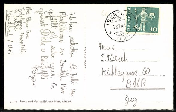 Cartoline postali: AK Isenthal /Uri, Mit Rophaien – Usato da Berlin venduto da bartko-reher 1