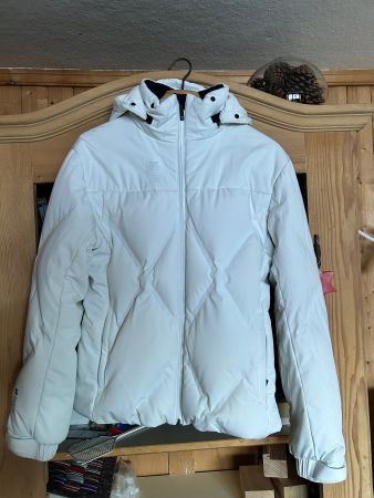 Skijacke Mountainforce - Gr. 40/42 - weiss Daunen