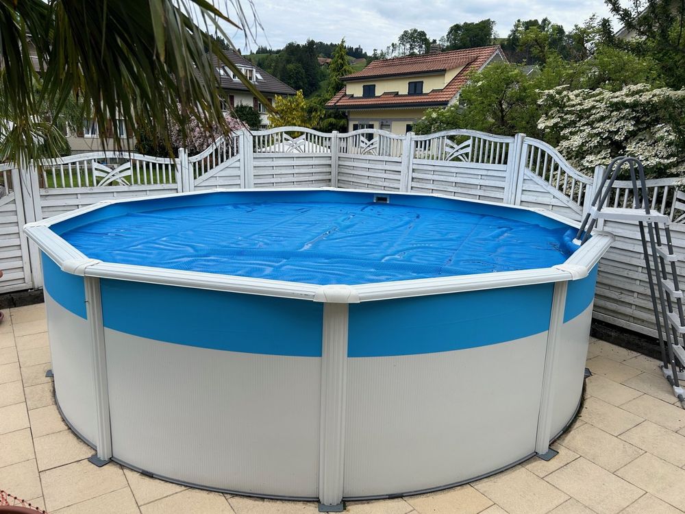 Stahlwandpool KomplettSet mit Sandfilteranlage und Leiter Kaufen auf