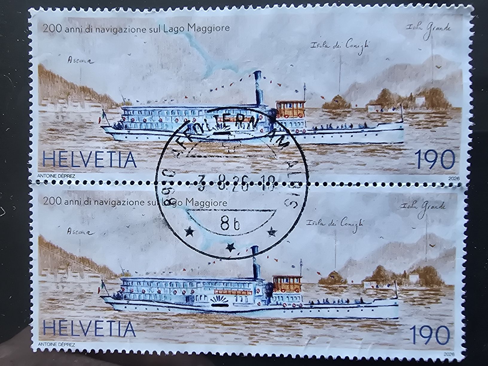 Tous les timbres: Briefmarken schweiz 2026 Schiffahrt – D'occasion à Hedingen par mickway