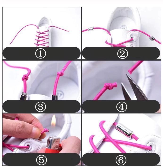 Seile: Elastische Schnürsenkel purple – Neu und originalverpackt aus Winterthur von trend-produkte 2